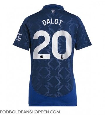 Manchester United Diogo Dalot #20 Udebanetrøje Dame 2024-25 Kortærmet